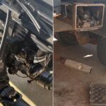 Parque de Exposições de Cardoso Moreira é invadido por criminosos que vandalizaram três caminhões