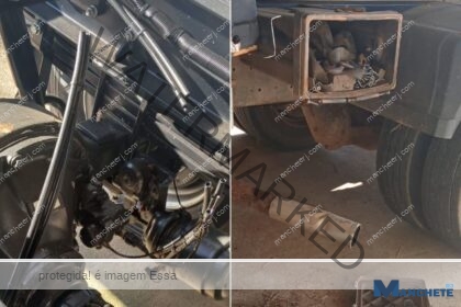 Parque de Exposições de Cardoso Moreira é invadido por criminosos que vandalizaram três caminhões
