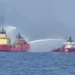 Incêndio é registrado dentro de navio que operava na Bacia de Campos; tripulação foi evacuada
