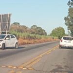 Colisão frontal é registrada próximo ao BPRV, em São Francisco de Itabapoana