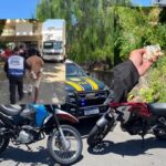 Suspeitos caem de moto enquanto fugiam da PRF e acabam presos no Centro de Campos