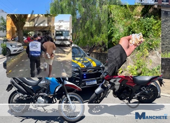 Suspeitos caem de moto enquanto fugiam da PRF e acabam presos no Centro de Campos