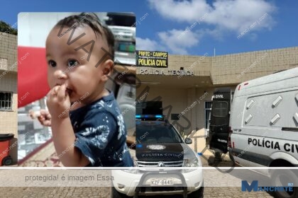 Criança de 1 ano morre após ser atingida na cabeça por portão de ferro em Campos
