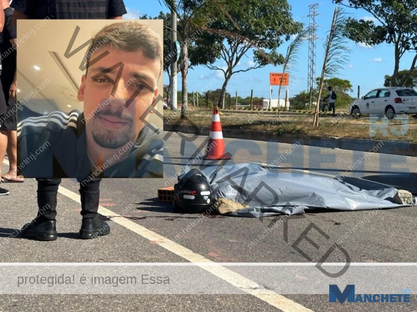 Identificado jovem motociclista que morreu após ser atingido por roda solta de reboque em Campos