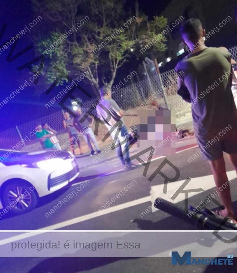 Acidente de moto deixa dois menores de idade feridos em Campos
