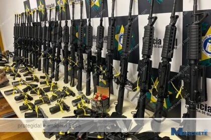 Polícia Militar chega à marca de 116 fuzis apreendidos no Estado, apenas em 2025