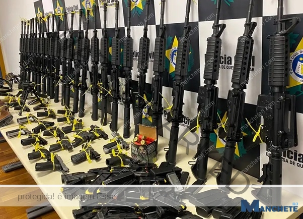 Polícia Militar chega à marca de 116 fuzis apreendidos no Estado, apenas em 2025