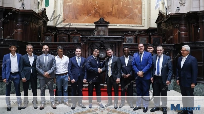 Rodrigo Bacellar recebe Ex-Craque holandês Seedorf e será embaixador da Copa do Mundo das lendas no Rio de Janeiro