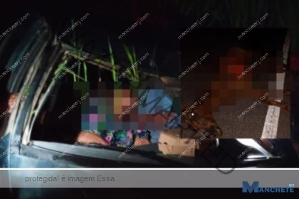 Casal fica ferido e cavalo morre após acidente em Travessão