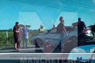 Motociclista é socorrido com ferimentos graves após acidente na BR-101, em Campos