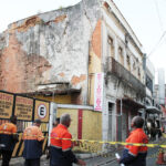 Defesa Civil interdita prédio em situação de risco na Rua Lacerda Sobrinho