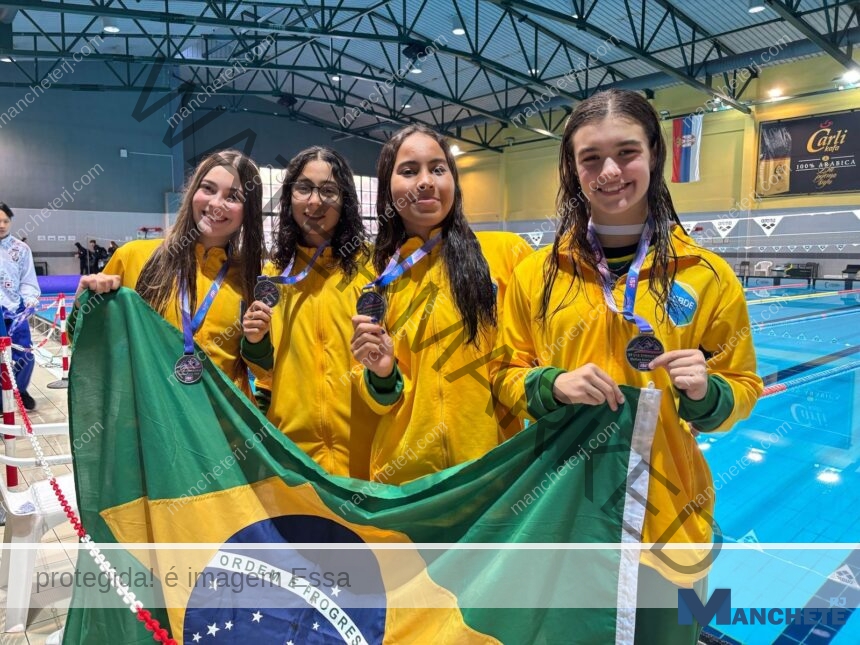 Nadadora campista Nicole de Thuin é vice-campeã mundial no revezamento 4x50m livre na Sérvia