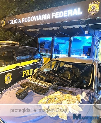 PRF apreende granadas e fuzil em perseguição que terminou em Campos