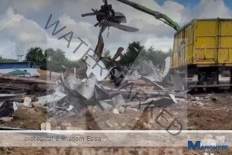 EXCLUSIVO: Processo de construção da nova Policlínica da PM em Campos é iniciado com demolição de unidade incendiada
