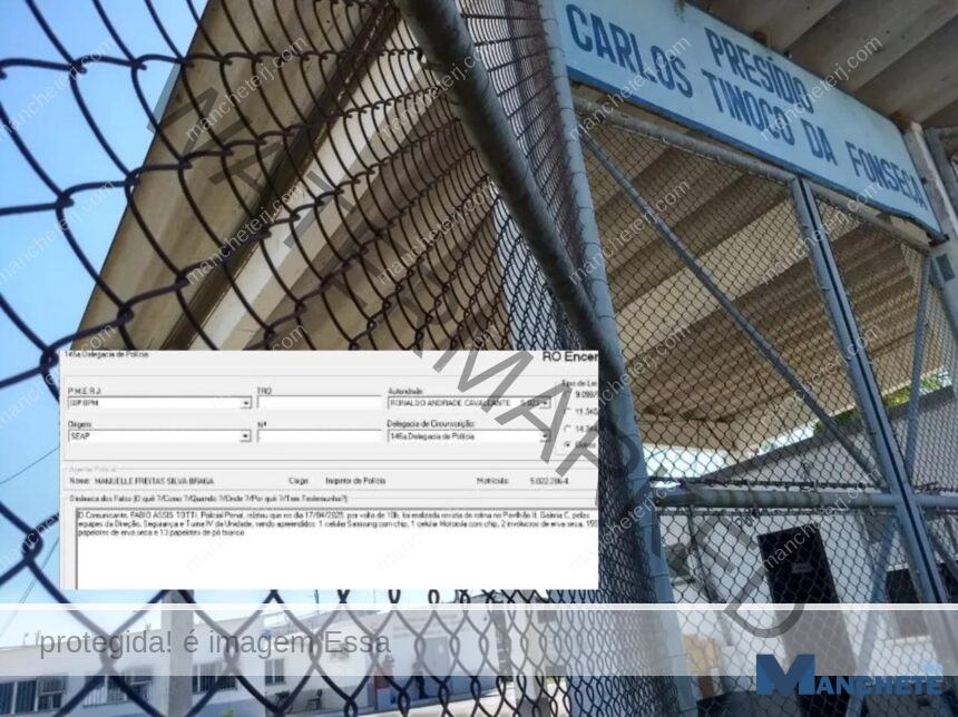 Varredura em presídio de Campos apreendeu celulares e drogas