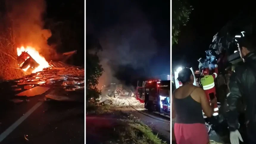 Motorista que se envolveu em acidente na BR-101 está em estado grave