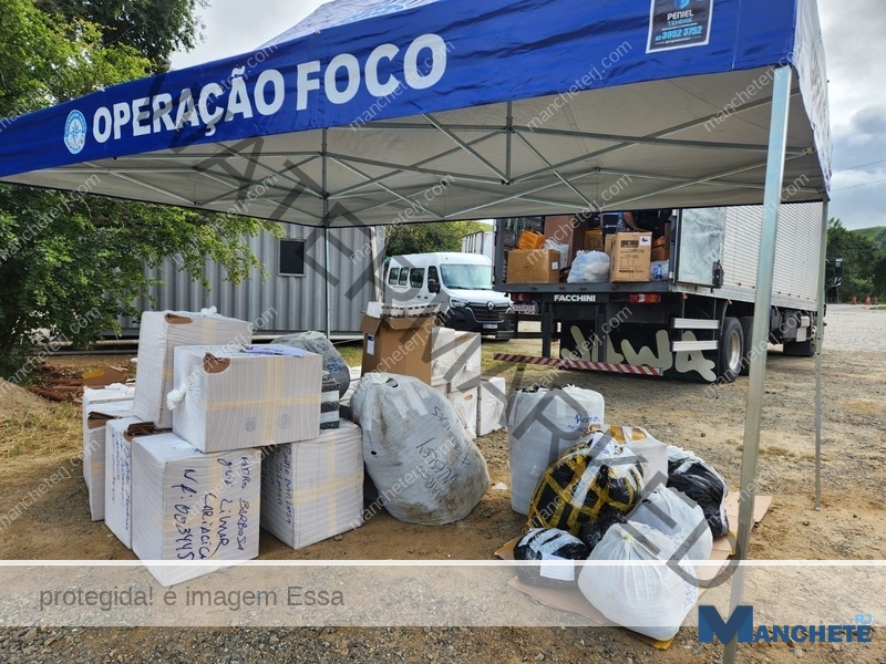 Operação em Itaperuna apreende caminhão com R$ 2,5 milhões em mercadorias ilegais