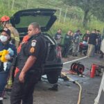 Acidente entre ônibus e carro na RJ-116, em Itaperuna, deixa jovem morta
