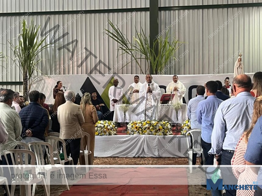 Moagem da Coagro começa com missa e presença da imagem de Nossa Senhora de Fátima