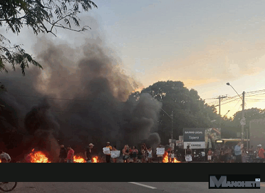 Manifestação na Tapera bloqueia BR-101 e causa transtornos no trânsito em Campos
