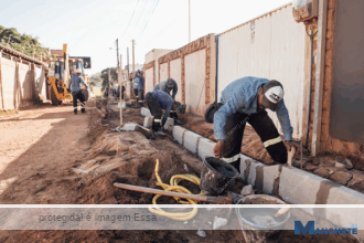 Prefeitura de SFI realiza obra de pavimentação no Centro da cidade