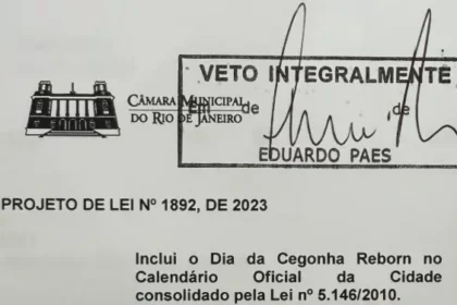 Dia da Cegonha Reborn é aprovado na Câmara de Vereadores, mas prefeito do Rio veta: ‘Não dá…’