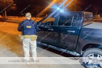 Caminhonete furtada no Rio de Janeiro é recuperada em Campos pela PRF; motorista foi preso