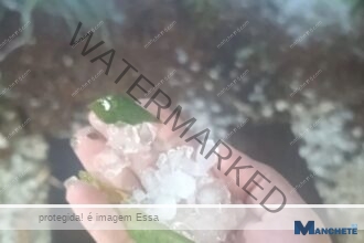 Última noite é marcada por chuvas de granizo em municípios do Noroeste Fluminense