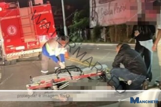 Acidente envolvendo carro e moto deixa dois feridos na BR-356