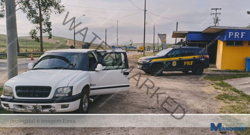 PRF prende homem que estava com caminhonete roubada na BR-101, em Campos
