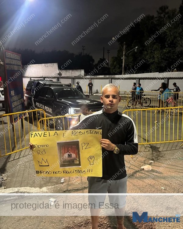 Horas antes de ser preso por extorsão, influenciador campista foi em presídio no Rio comemorar liberdade de MC Poze