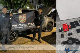 Ação da Polícia em Campos tem tentativa de fuga, mas termina com três homens presos e dois carros apreendidos
