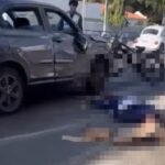 Motorista é socorrido em estado grave após carro capotar na Av. 28 de Março, em Campos