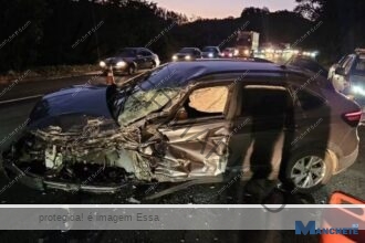 Cantor Fabiano, que faz dupla com Menotti, fala de acidente de carro durante show na ExpoCordeiro: ‘A mão de Deus me segurou’