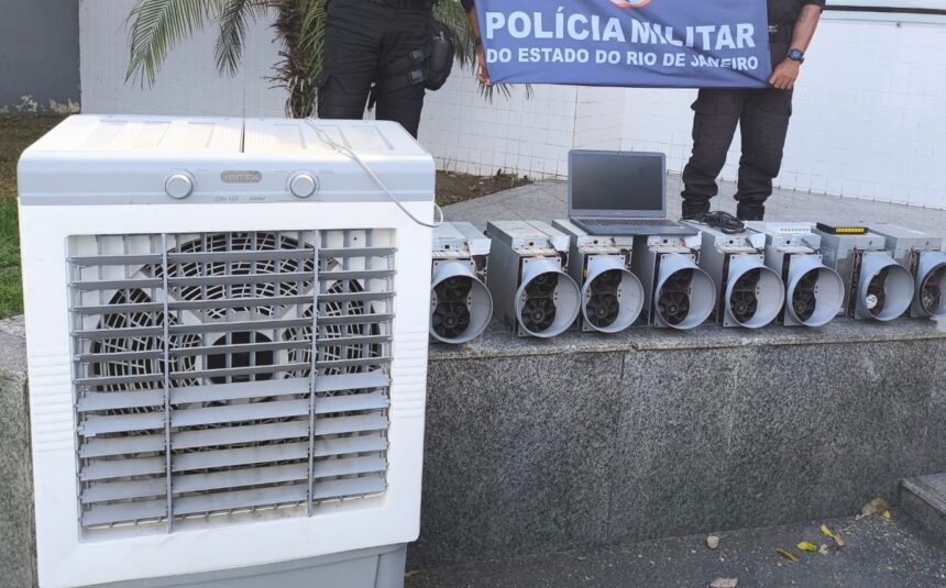 Central clandestina de mineração de criptomoedas é descoberta durante prisão de Guarda em Campos