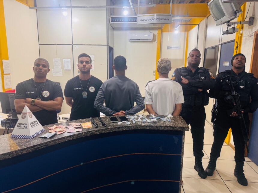 Operação policial em Quissamã termina com homem preso e jovem apreendido