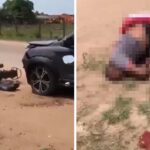 Motoboy fica ferido após grave acidente com carro na Baixada Campista