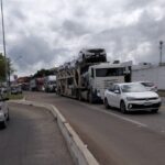 Dois acidentes causam congestionamento na BR-101 em Campos Dois acidentes causam congestionamento na BR-101 em Campos