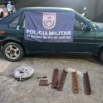 Homens são presos em flagrante após furtarem material de ferrovia