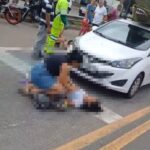 Acidente na BR-101 envolvendo três veículos, deixa um ferido em estado grave, em Campos