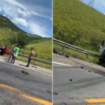 Grave acidente na BR-101 deixa dois mortos e interdita rodovia