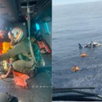 Helicóptero com oito pessoas a bordo faz pouso de emergência no mar