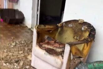 Emocionada, moradora mostra como ficou residência que pegou fogo em Campos e inicia vakinha