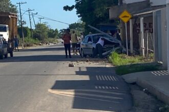 Motociclista fica em estado grave após ser atropelado por carro na Baixada Campista