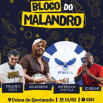 Com Arlindinho e Bateria da Portela, Bloco do Malandro acontece nesta quarta na Usina do Queimado