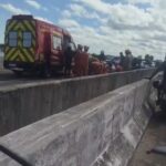 Acidente entre motos deixa três feridos na Ponte Leonel Brizola