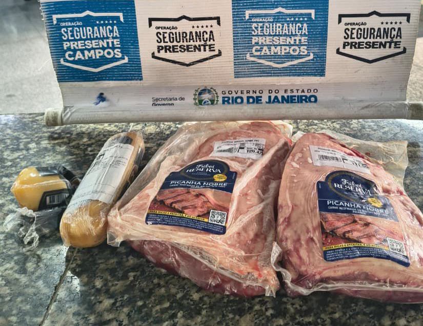 Mulher é presa após furtar duas peças de picanha em estabelecimento de Campos