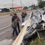 Carro bate em barreira às margens da BR-101 e deixa homem ferido em Campos