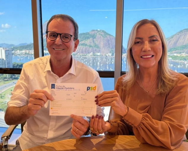 Prefeita de SFI, Yara Cinthia encontra Eduardo Paes e se filia ao PSD