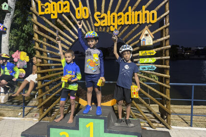 VÍDEO: Corrida ciclística infantil movimenta Lagoa do Salgadinho em São Francisco de Itabapoana